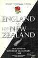 England v New Zealand 1964 rugby  Programme